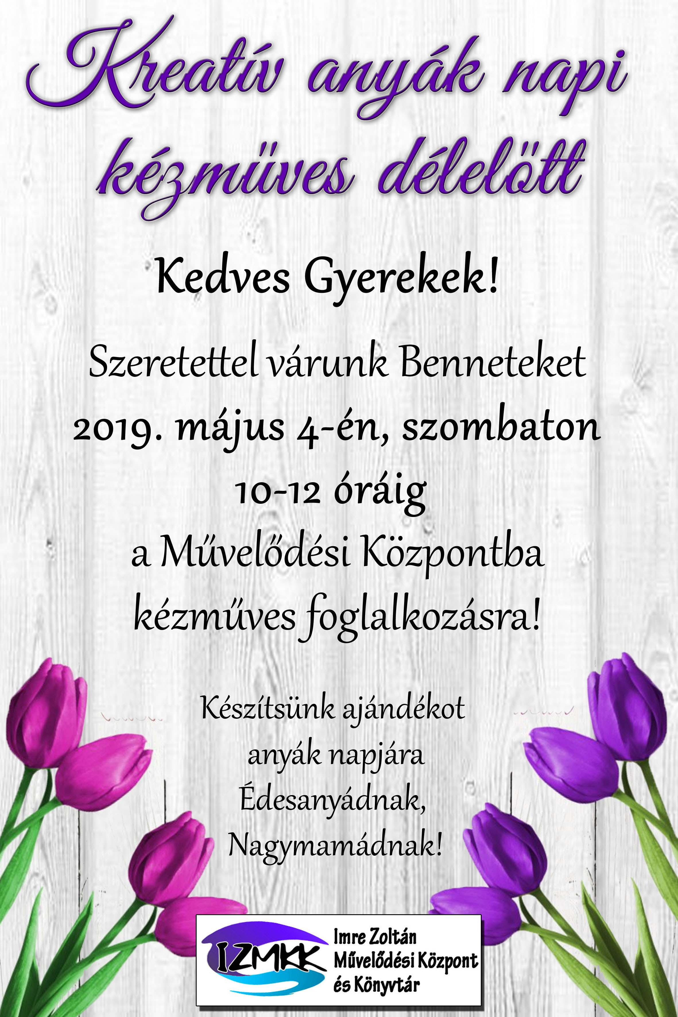 Kreatív anyák napi kézműves délelőtt